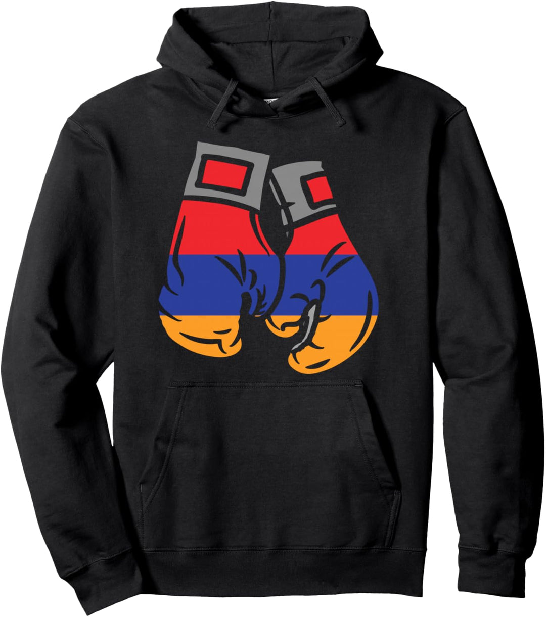 Boxhandschuh mit der Flagge von Armenien Pullover Hoodie