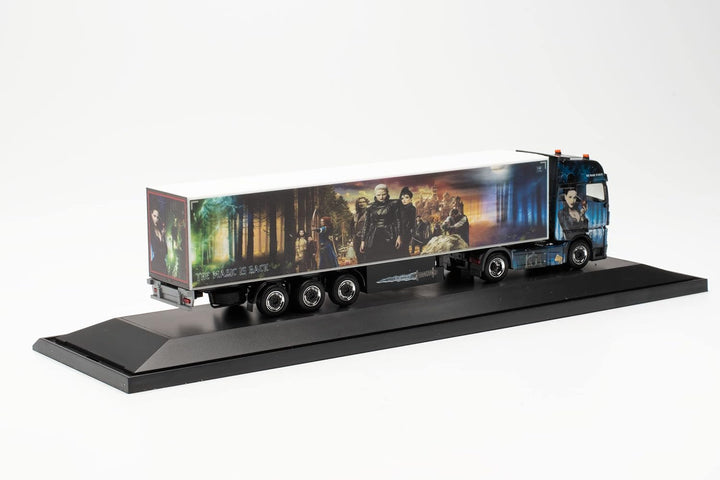 herpa 122245 Man TGX GX Kühlkoffer-Sattelzug Habes, originalgetreu im Massstab 1:87, Diorama, Modell