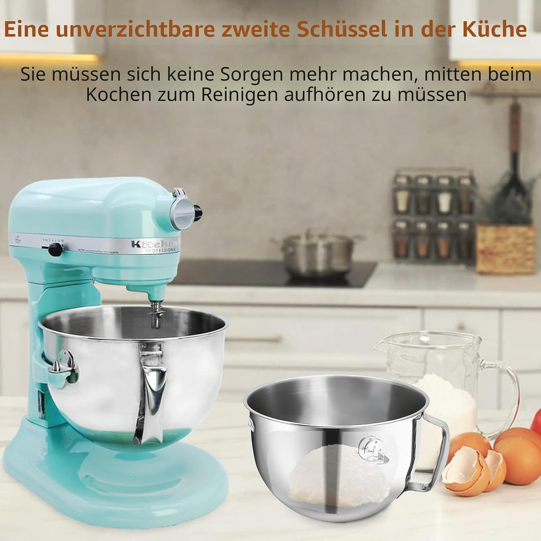 KN256WW Flachschlägelaufsatz aus Edelstahl für Kitchen Aid Bowl Lift Standmixer