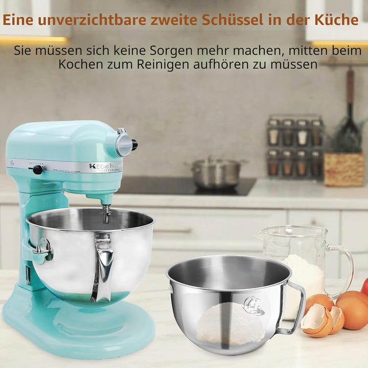 KN256WW Flachschlägelaufsatz aus Edelstahl für Kitchen Aid Bowl Lift Standmixer