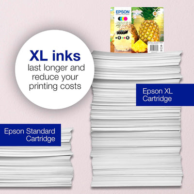 Epson Orginal 604 Tinte Ananas Multipack 4-farbig Standard, XP-2200 XP-2205 XP-3200 XP-4205 WF2910DW