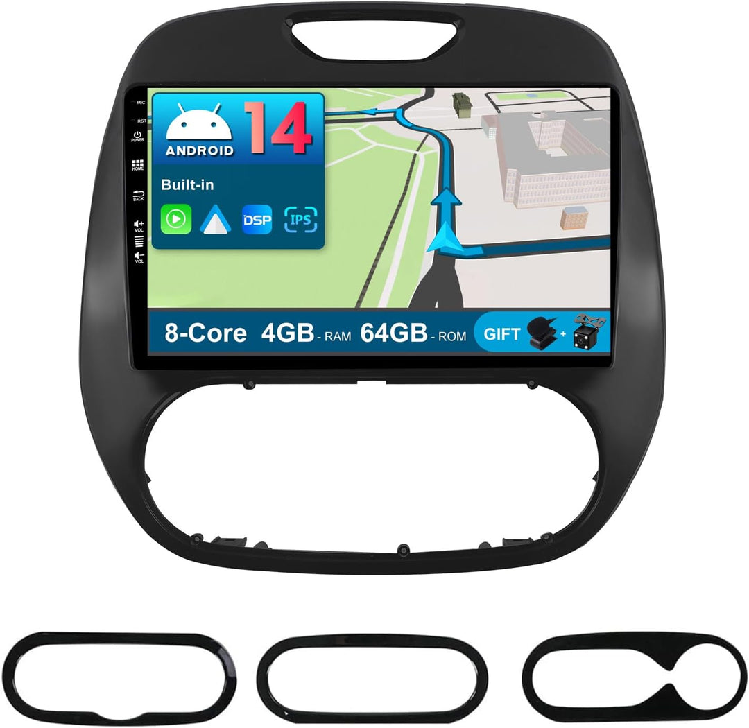 JOYX Android 12 IPS Autoradio Passt für Renault Kaptur Captur (2014-2019) - 4G+64G - Eingebaut DSP/C