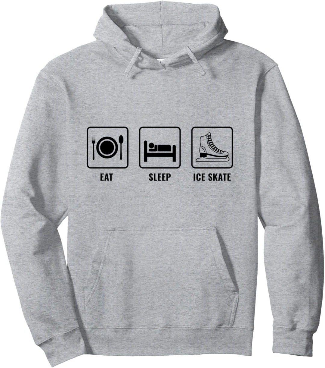 Eiskunstlauf Eat Sleep Schlittschuh Schlittschuh Pullover Hoodie