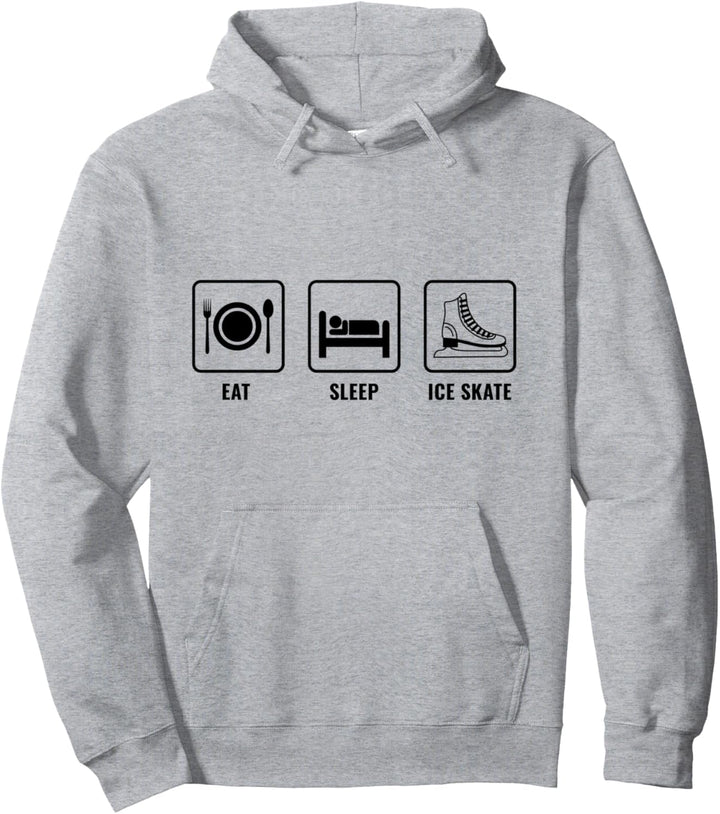 Eiskunstlauf Eat Sleep Schlittschuh Schlittschuh Pullover Hoodie
