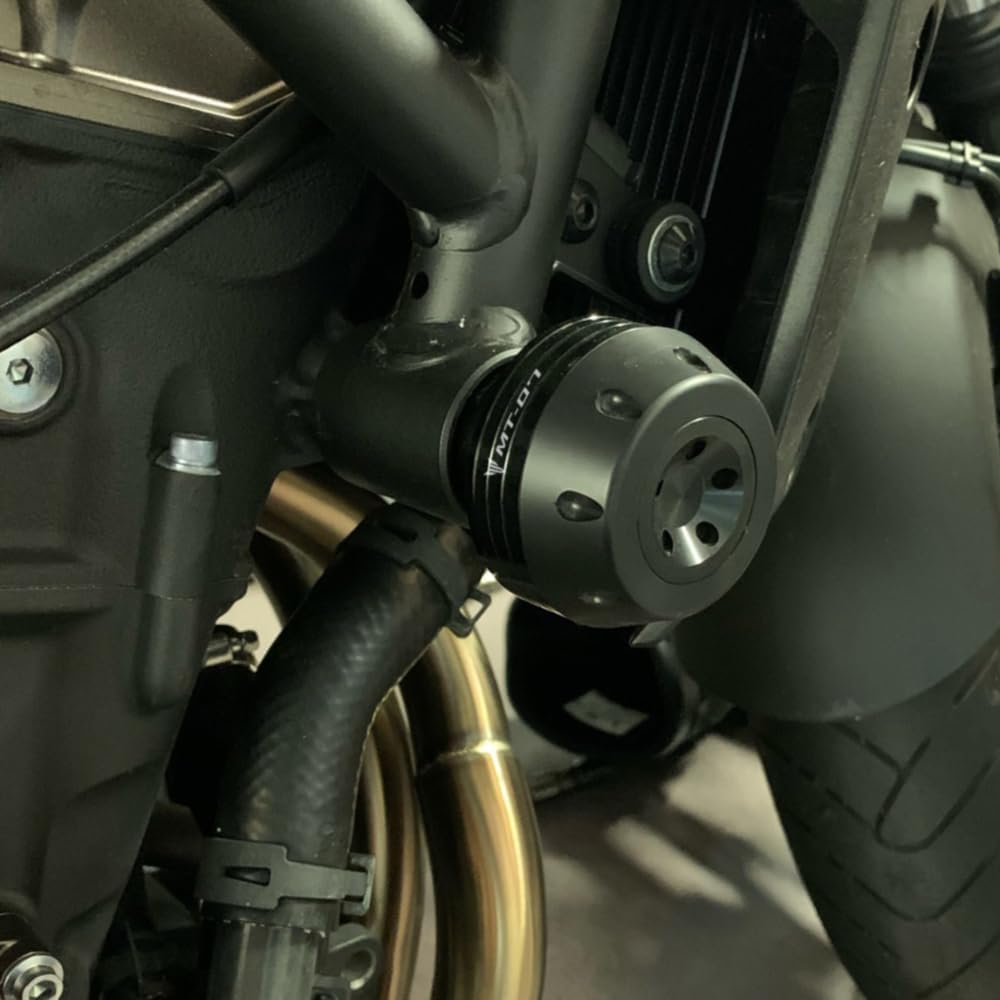 Sturzpads Rahmenschutz Sturzschutz Frame Sliders Motorrad für MT07 MT-07 MT 07 2015-2023 2024(schwar