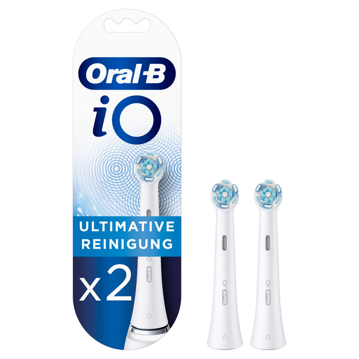 Oral-B iO Ultimative Reinigung Aufsteckbürsten für elektrische Zahnbürste, 2 Stück, ultimative Zahnr