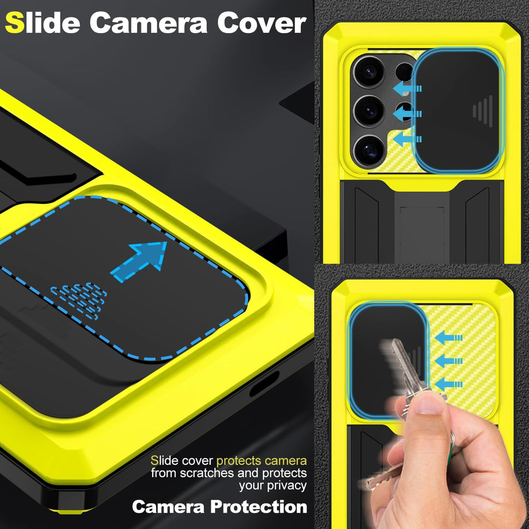 MIYIYQP Kompatibel mit Samsung Galaxy S24 Ultra 5G Handyhülle, Outdoor Powerful Hybrid Schutz stossf