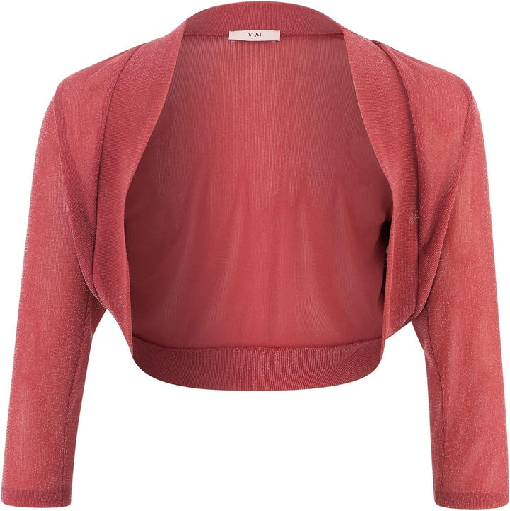 Vera Mont Damen Blazer 44 Rot / Silber, 44 Rot / Silber