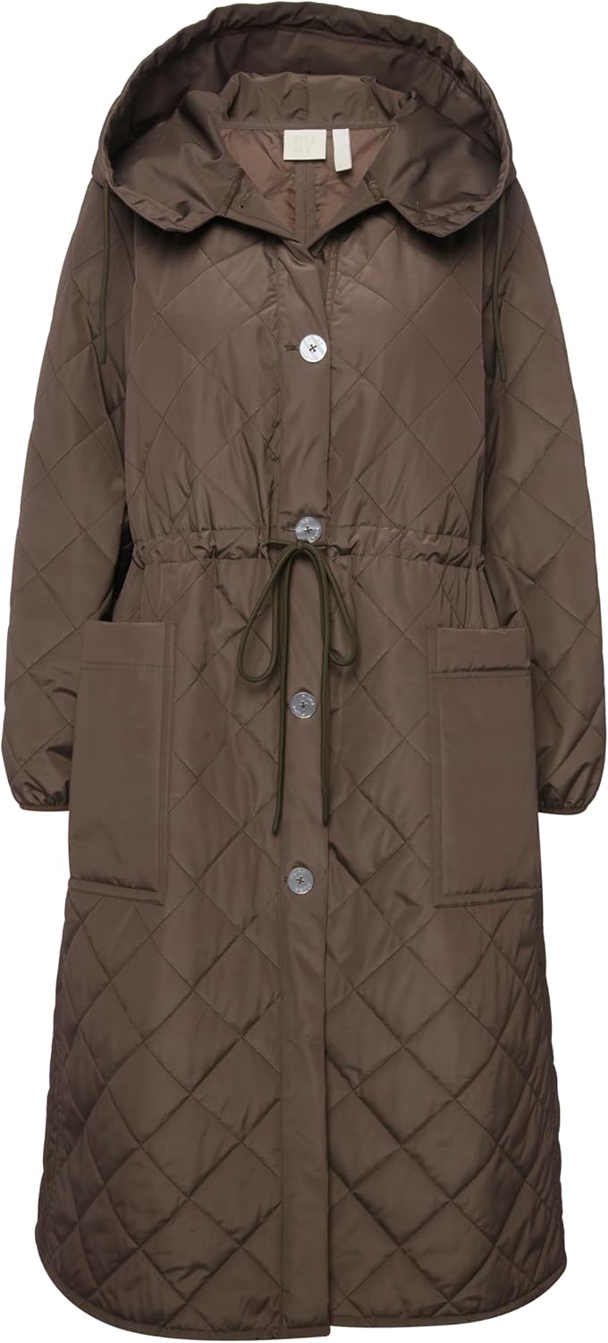 Ulla Popken Damen Light Padded Coat Mäntel 50-52 Moosgrün, 50-52 Moosgrün