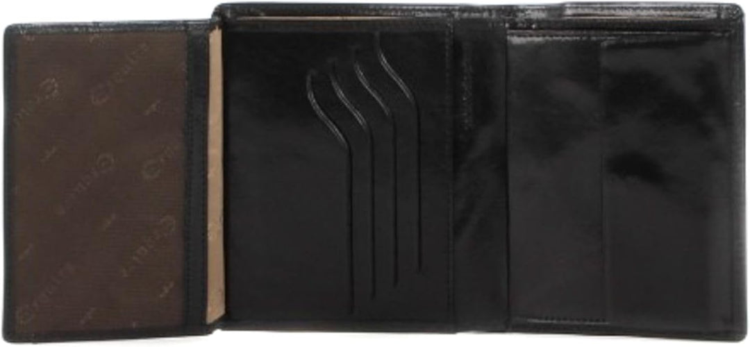 Esquire Toscana Geldbörse III Leder 10 cm Schwarz, Schwarz