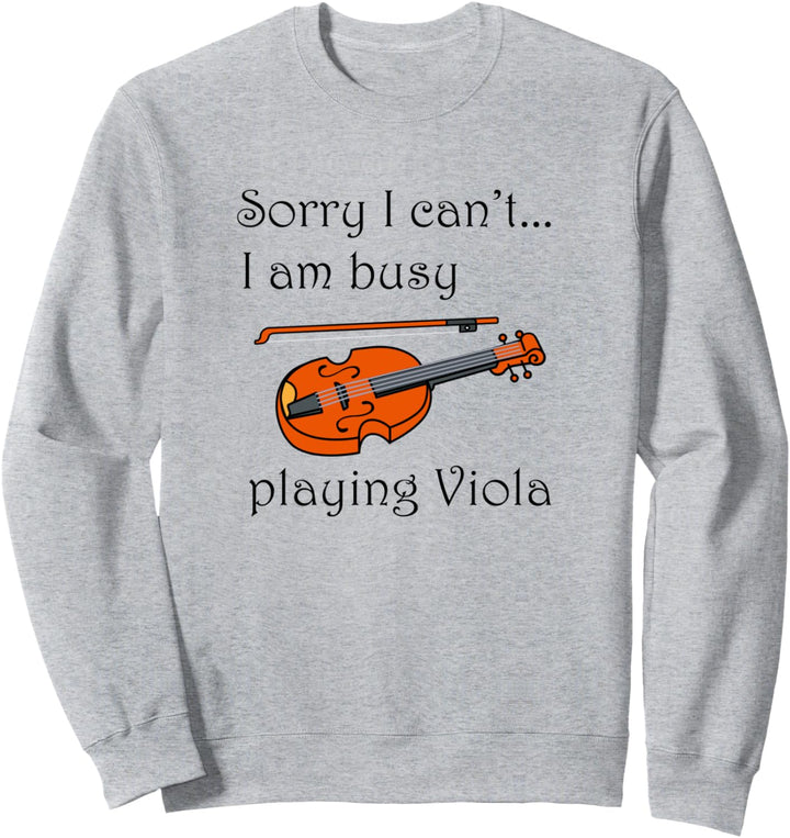 Orchester Musikinstrument Bratscher Bratsche Spieler Sweatshirt