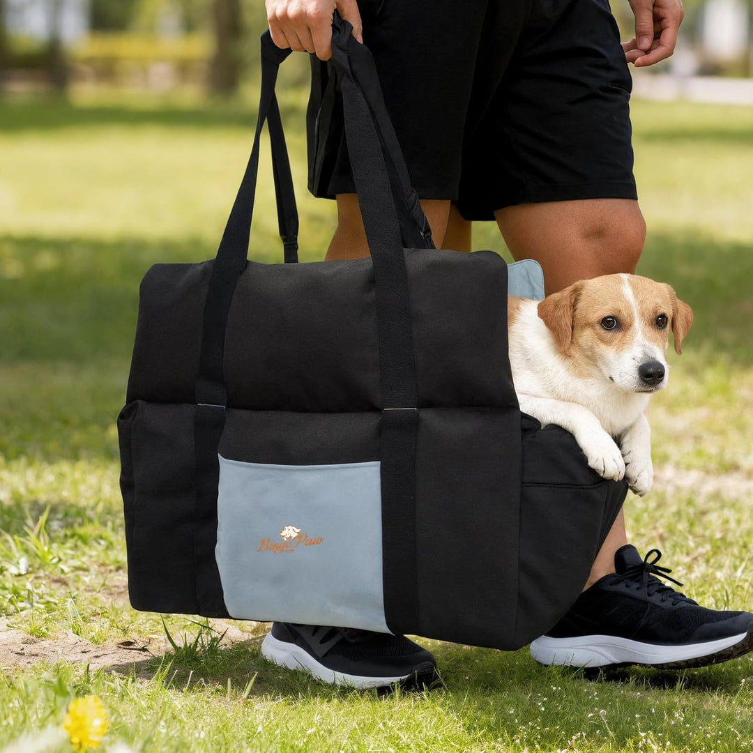 BingoPaw Hunde Autositz für kleine bis mittlere Hunde, Abnehmbar Waschbar Weich Hundesitz, Tragbar H