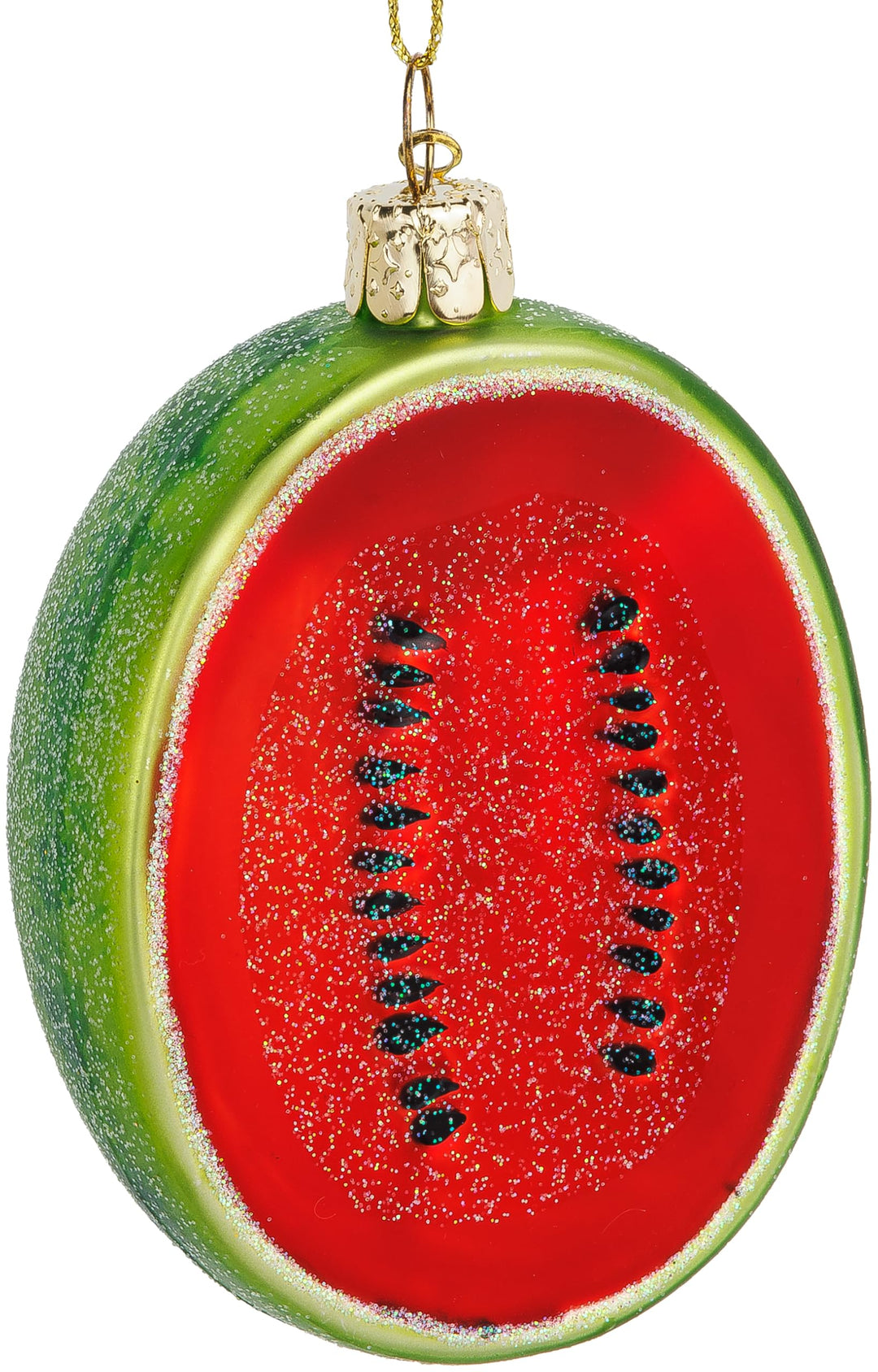 SIKORA Wassermelone besondere Weihnachtskugel Glas Christbaumschmuck Deko Figur Weihnachten Anhänger