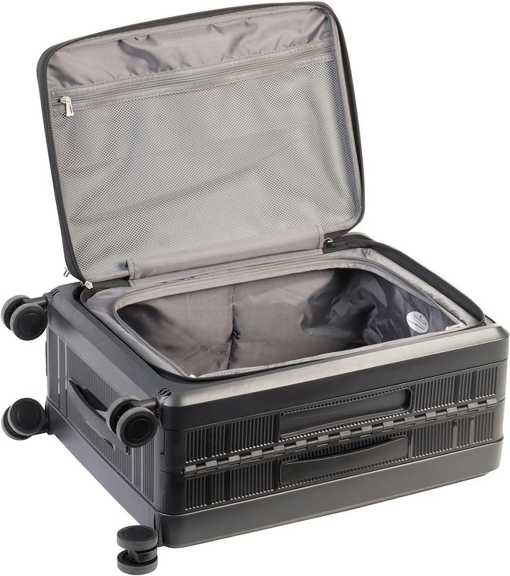 Xcase Hartschalenkoffer: Faltbarer 4-Rollen-Hartschalen-Koffer, TSA-Schloss, 20" / 50 cm, 50 l (Trol