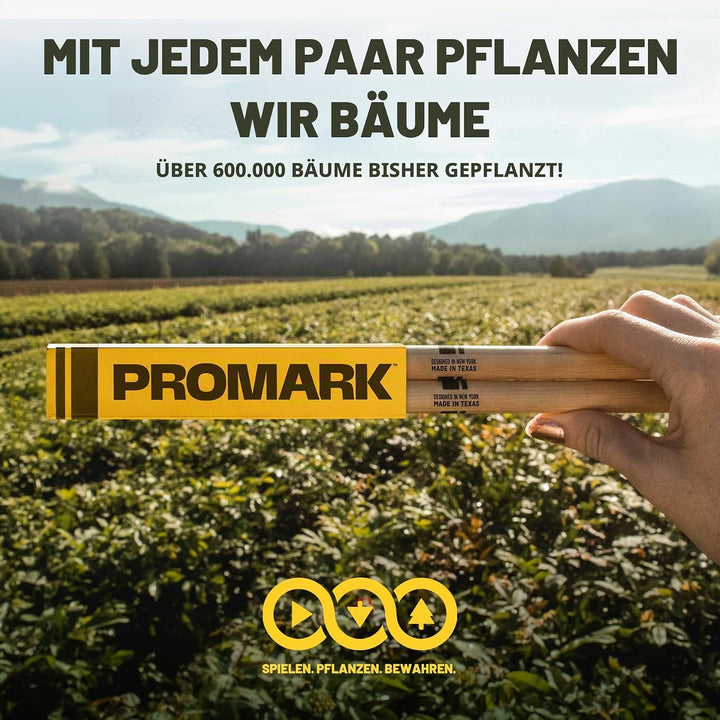 ProMark Drumsticks - Schlagzeug Sticks - Schlagzeugsticks - Klassischer Vorwärts Hickory 5A Drum Sti