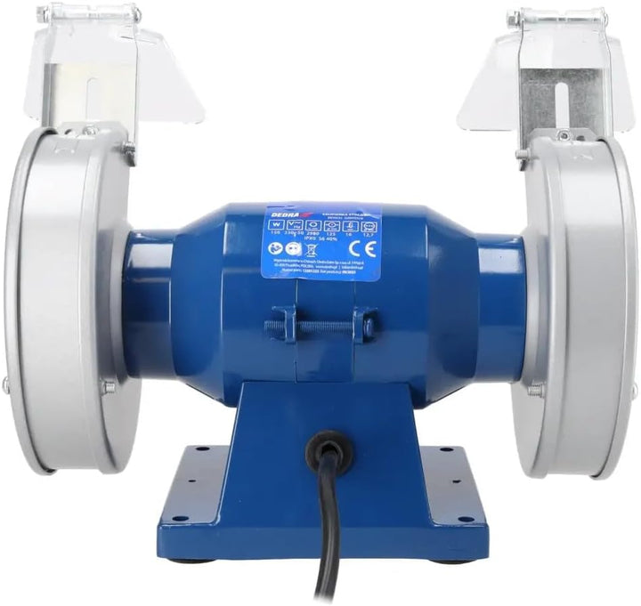 Doppelscheiben-Tischschleifer 150 W DEDRA, 125 × 16 mm, Möglichkeit der Tischbefestigung, Unterspann