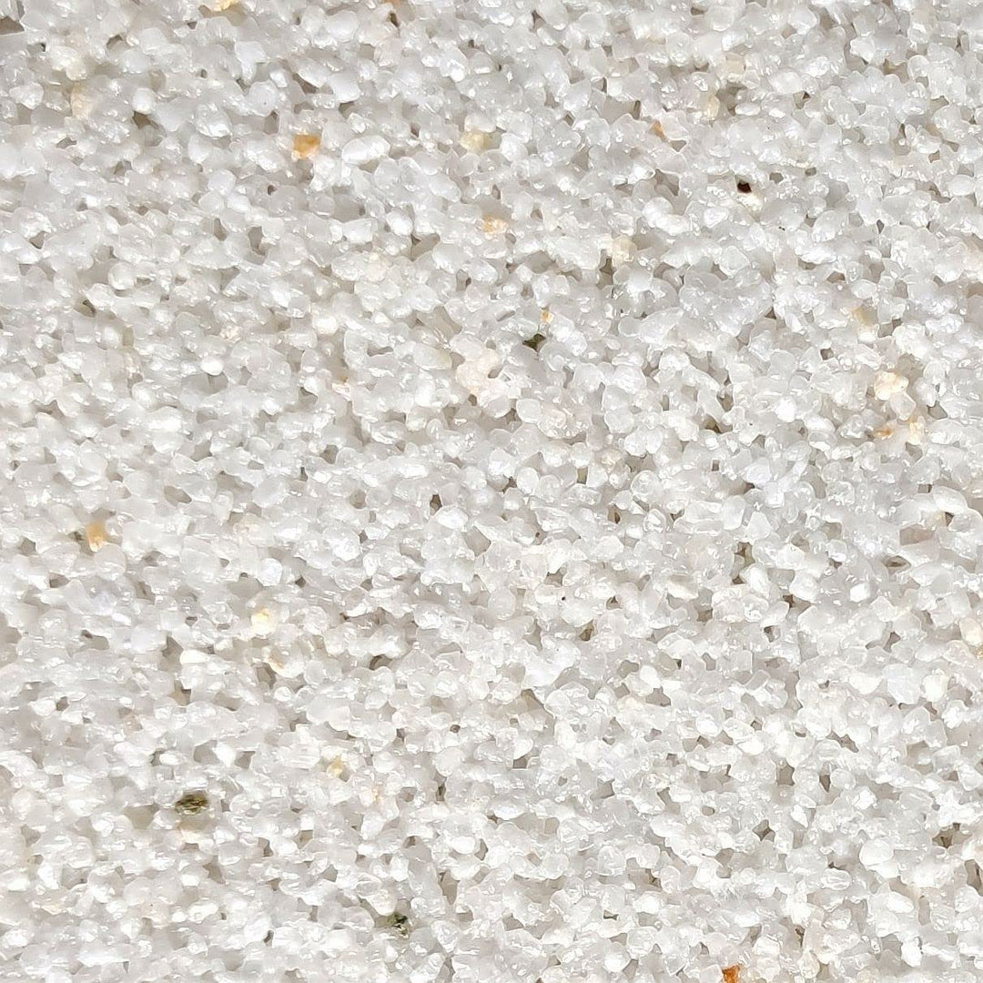 20kg Buntsteinputz Weiss(Naturkorn) Mosaikputz Sockelputz 1-2mm - Made in Germany