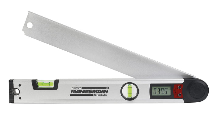 Brüder Mannesmann M81230 Digitaler Winkelmesser mit Libellen + 5 m Bandmass