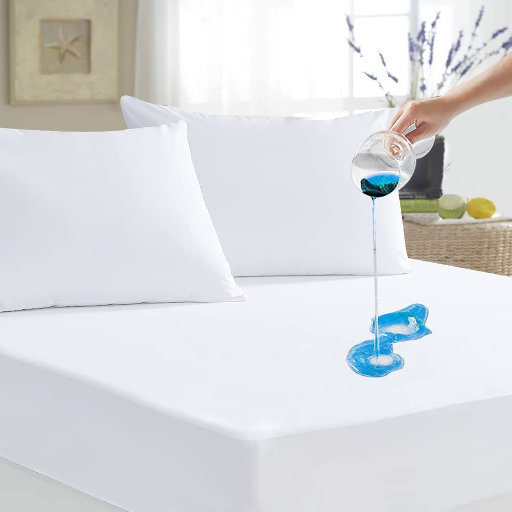Family Bedding Matratzenschoner für Einzelbett, Frottee, 100% wasserdicht, 90 x 192 cm 90 x 200 cm,