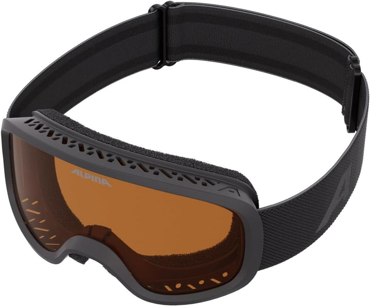 ALPINA PINEY - Beschlagfreie, Extrem Robuste & Bruchsichere Skibrille Mit 100% UV-Schutz Für Kinder