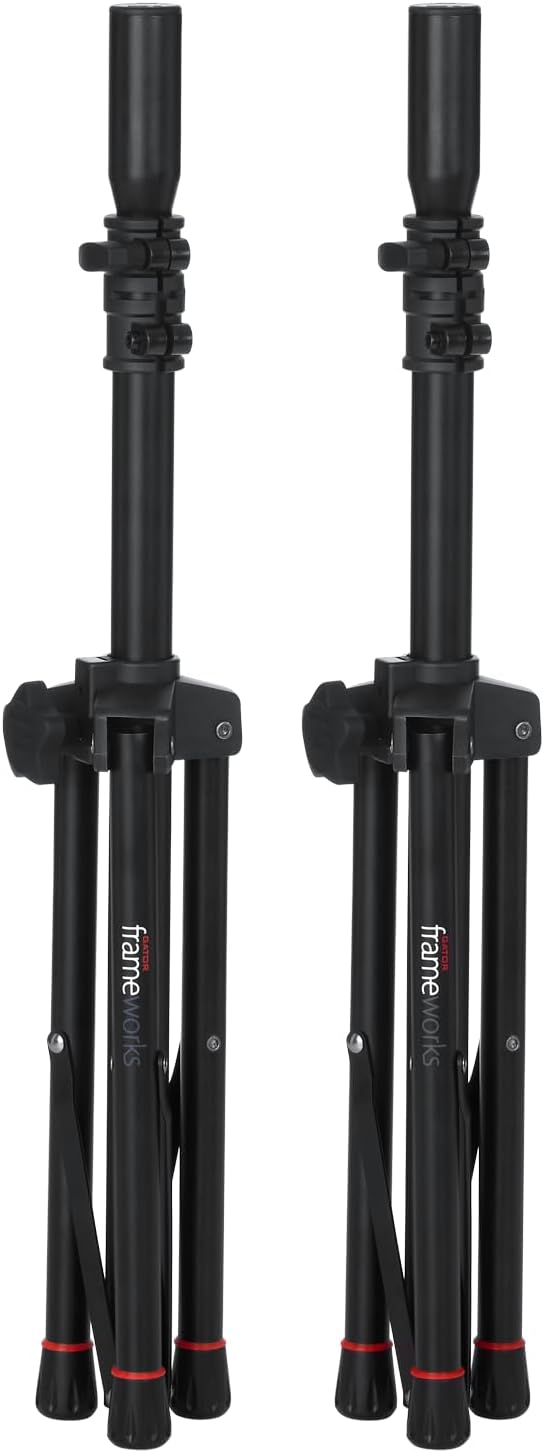Gator Frameworks Leichtes und kompaktes Mini-Lautsprecherstativ-Set von Gator Frameworks mit Nylon-T