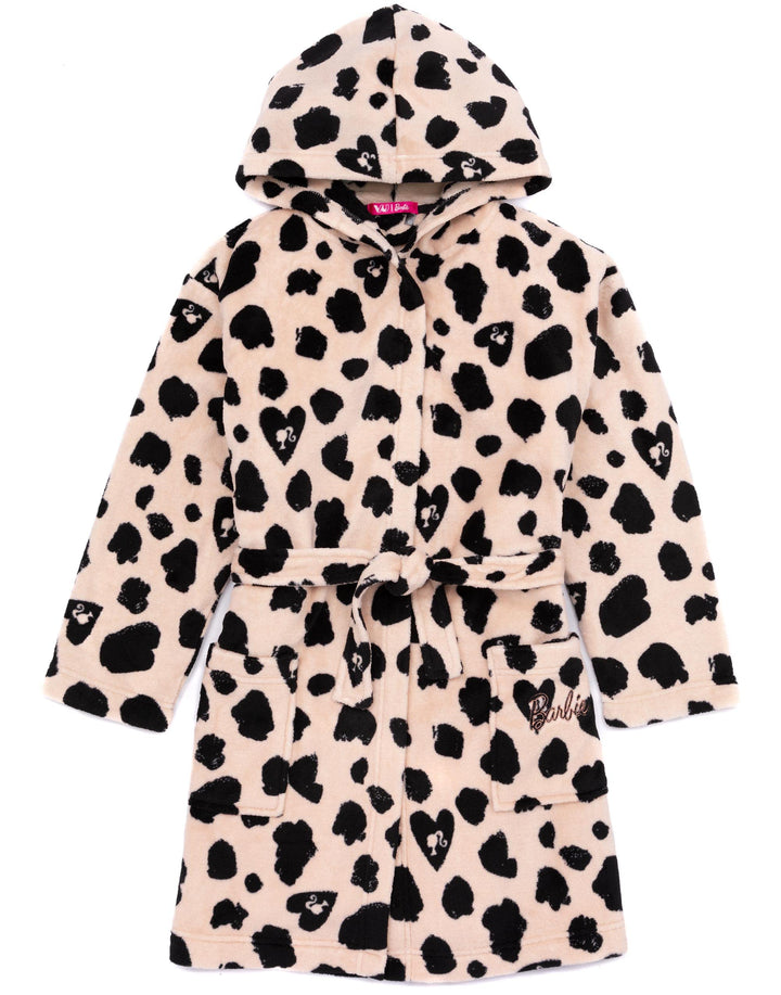 Barbie Dressing Gown Bademantel Mädchen Kinder PJS Robe 3-4 Jahre Beige, 3-4 Jahre Beige