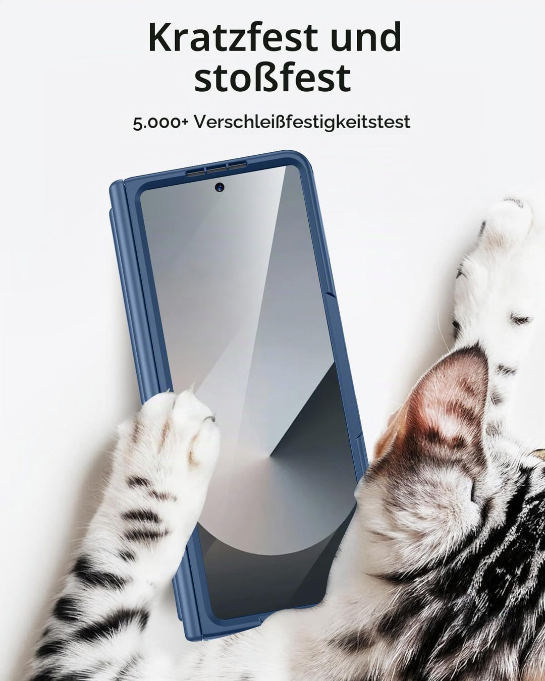 Miimall Magnetisch Hülle Kompatibel mit Samsung Galaxy Z Fold 7 Hülle mit S-Pen &amp; Stifthalter, [Anti