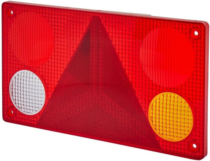 HELLA - Heckleuchte - Glühlampe - Anbau/geschraubt - Lichtscheibenfarbe: mehrfarbig - Stecker: Flach