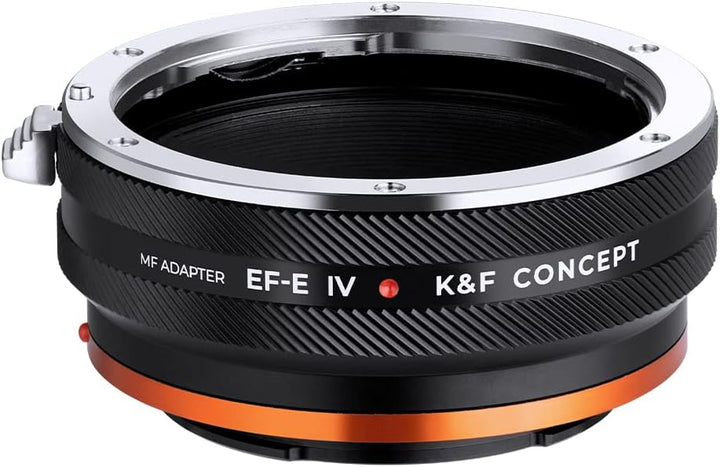 K&F Concept Lens Mount Adapter EOS-NEX IV IV Manueller Fokus Kompatibel mit Canon (EF/EF-S) Objektiv
