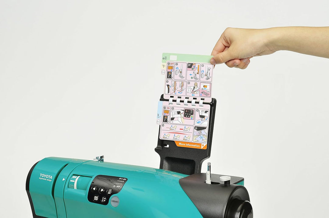 Toyota OEKAKI50Q Quilt Edition CPU Nähmaschine 50 Programmen, grossem Anschiebetisch