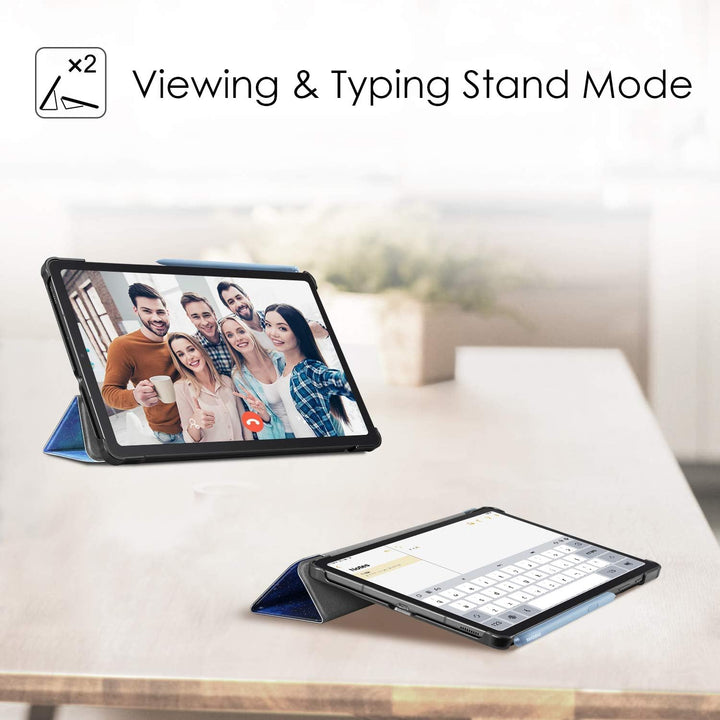 Fintie Hülle für Samsung Galaxy Tab S6 Lite - Ultra Schlank Kunstleder Schutzhülle mit Stifthalter,
