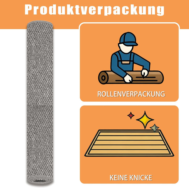 Schmutzfangmatte Innen 80 x 120 cm, Rutschfest Fussmatte Aussen und Innen, Waschbar Sauberlaufmatte