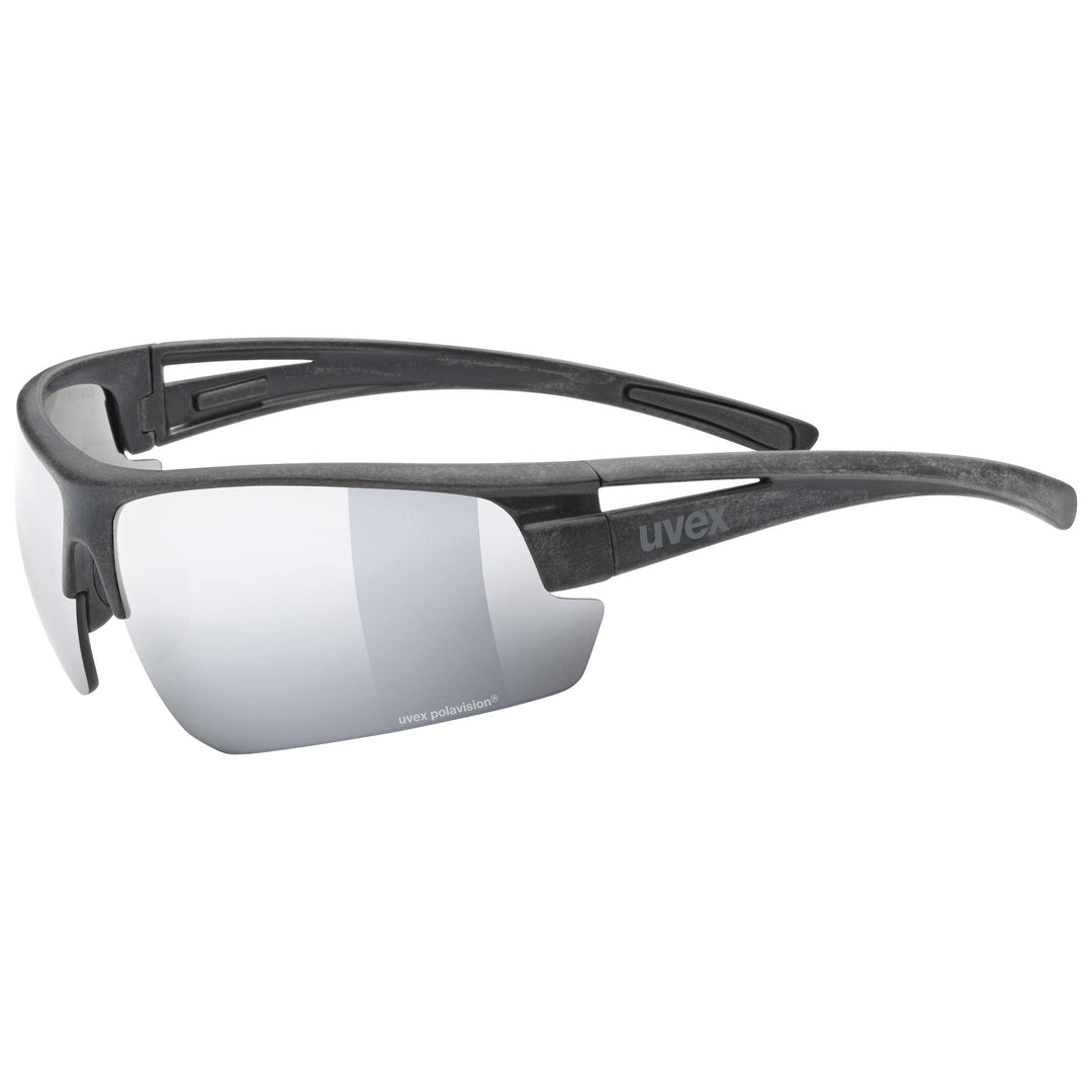 Uvex Unisex Sportstyle Ocean P Sportbrille (1er Pack) Einheitsgrösse black mat/black-silver, Einheit