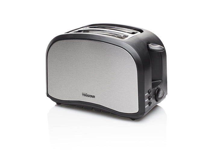 Tristar BR-1022 Edelstahl Toaster - 6 einstellbare Bräunungsstufen mit Brötchenaufsatz - herausnehmb