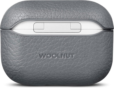 Woolnut Leder Hülle Case für AirPods Pro 2. Gen - Grau, Grau