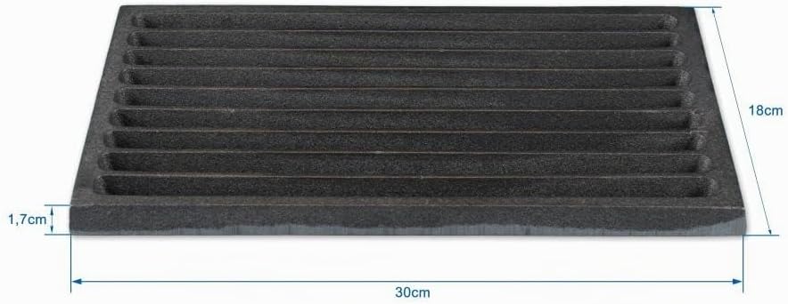 Ascherost Feuerrost Kohlerost Kaminrost Premium-Qualität (Gusseisen, 18 x 30 cm) Gusseisen 18 x 30
