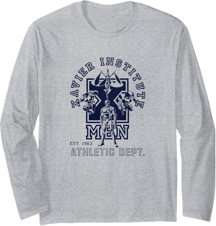 Marvel X-Men Xavier Institute Athletic Dept. Line Art Langarmshirt