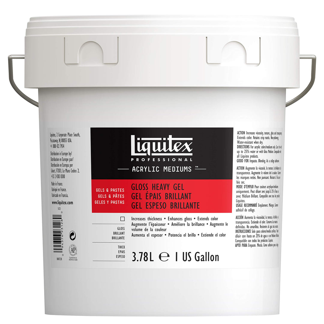 Liquitex 5123 Basics Matt Acrylfarbe, transparent, 20,7 x 20,7 x 21,3 cm, 3.78 l (1er Pack) Schweres