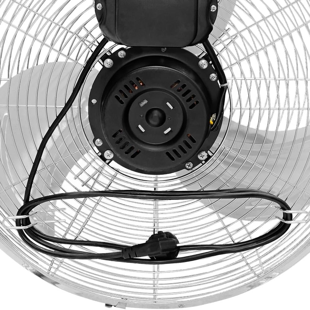 TROTEC Bodenventilator TVM 18 – 100 Watt, Neigungswinkel 110°, 3 Stufen, Ø 45 cm, kippfester Stand,