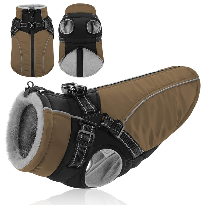 Hundemantel Winter Warm Hunde Jacke kleine Hunde,Leichte Wattierung, Wasserabweisend, Reflektierend