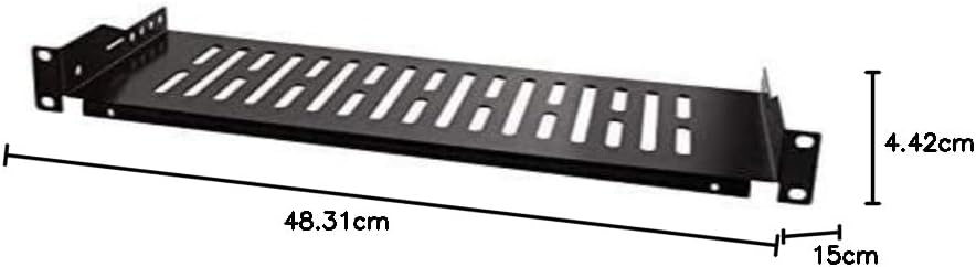 LogiLink SF1C25B - 19" Einschubfach (1 HE) für Stand-, Serverschränke mit mind. 150mm Tiefe, max. 10
