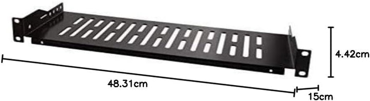 LogiLink SF1C25B - 19" Einschubfach (1 HE) für Stand-, Serverschränke mit mind. 150mm Tiefe, max. 10