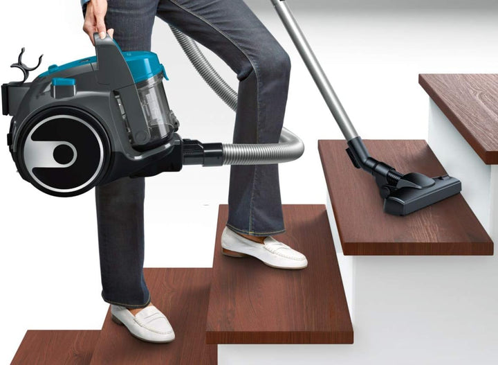 Bosch Home and Garden BGS05X240 GS05 Cleann'n, Beutelloser Staubsauger, kompakt und leicht, türkis,