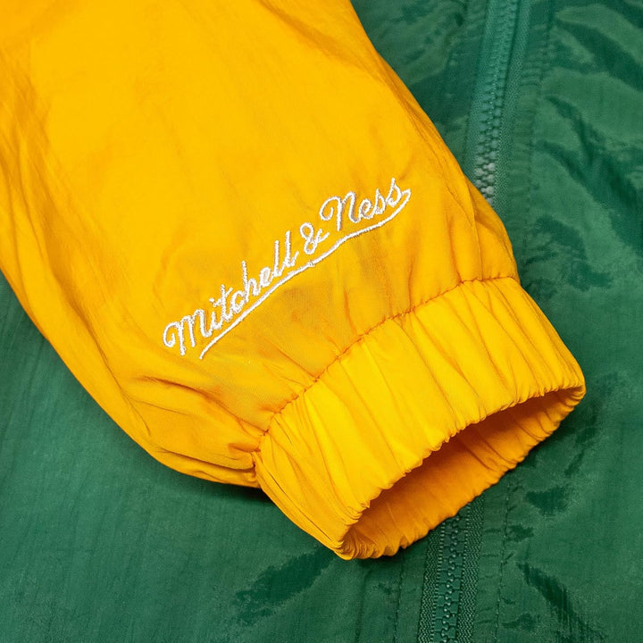 Mitchell &amp; Ness NFL Authentic Sideline Jacke L Green Bay Packers, Dunkelgrün, L Green Bay Packers, D