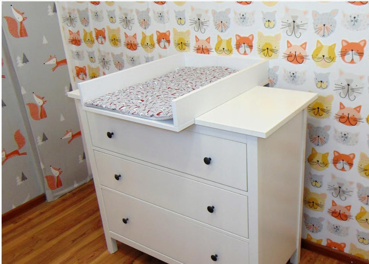 Wickelaufsatz für Koppang von IKEA, Wickeltischaufsatz für 46 cm Kommoden, Abnehmbar Wickelkommode a