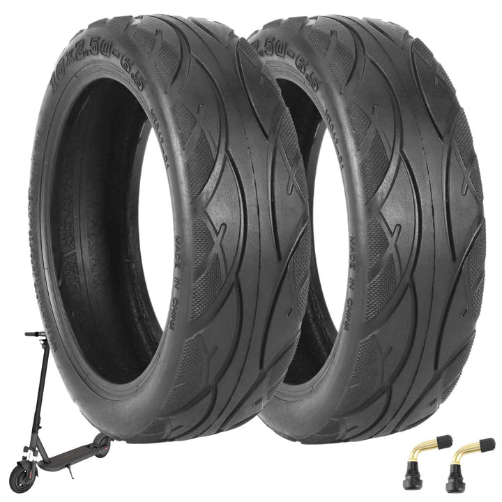 Prodrocam 10x2,50-6,5 E Scooter Reifen Tubeless für ODYS Neo E100 Elektroroller 10 Zoll Ersatzreifen