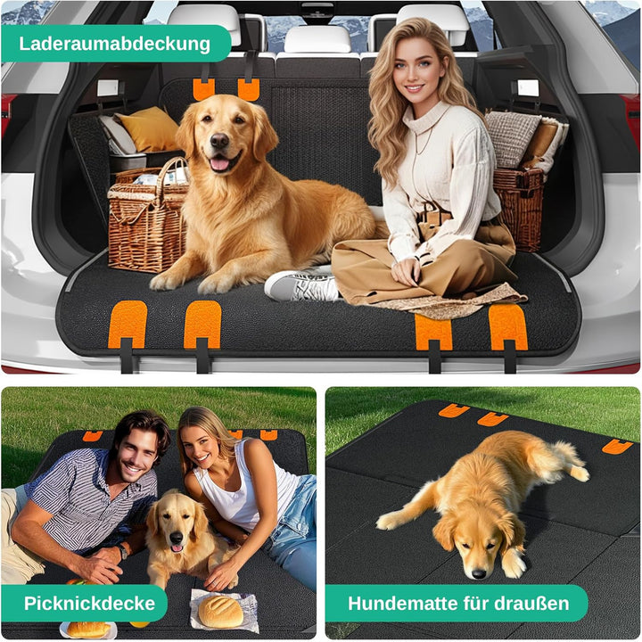 Hundedecke Auto Rückbank Autositzbezug für Hunde mit Seitenschutz & Sichtfenster wasserdichte & Krat
