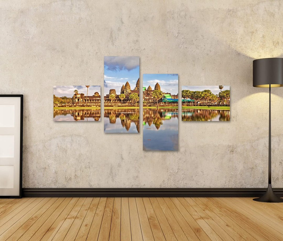 islandburner Bild auf Leinwand Angkor Wat Tempel Siem Reap Kambodscha Bilder Wandbilder Poster Leinw