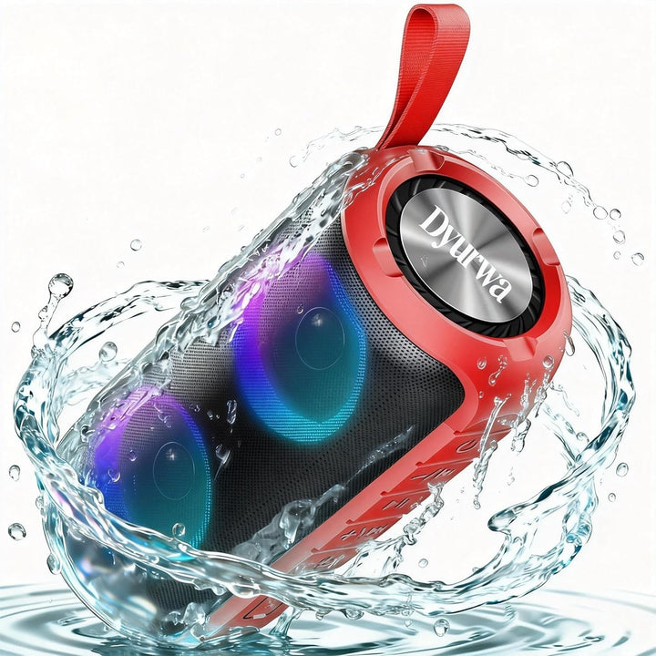 Bluetooth Lautsprecher Klein, Musikbox Bluetooth 5.3 Freisprechfunktion, Tragbarer Lautsprecher Bass