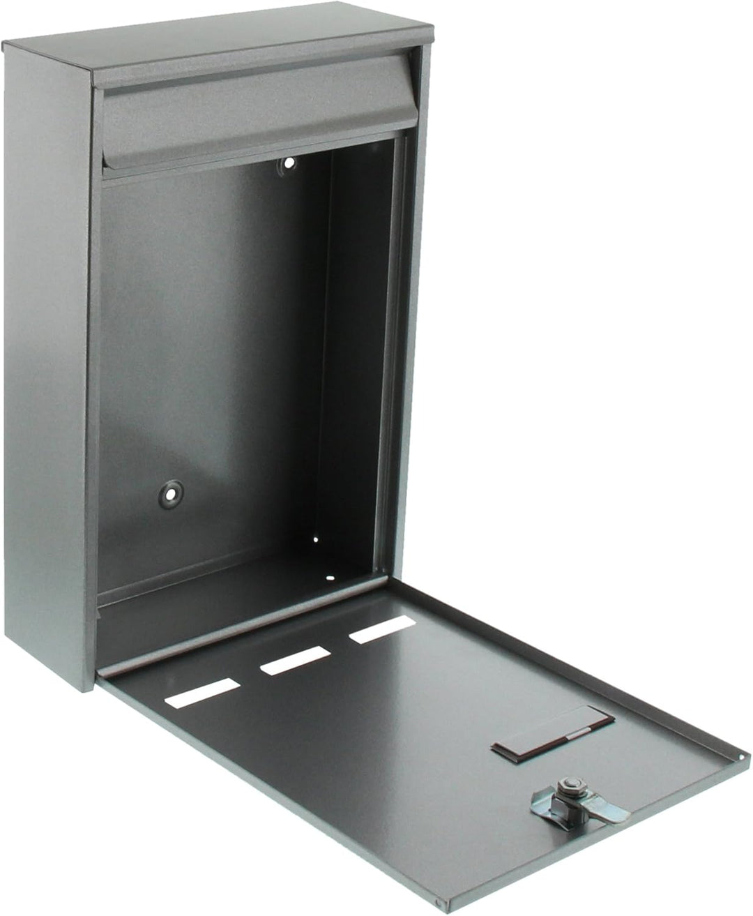 Burg-Wächter Anlagenbriefkasten, A5 Einwurf-Format, Verzinkter Stahl, Pocket 5871 Si, Silber, Silber